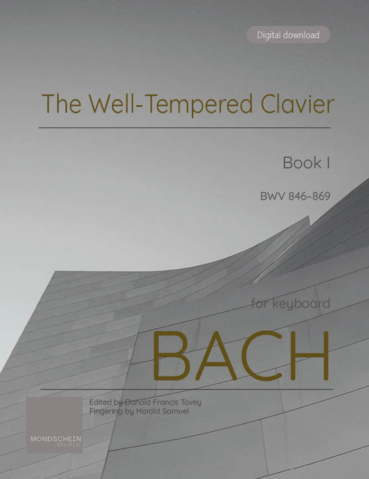 Bach - The Well-Tempered Clavier, Book I (PDF Sheet Music / Digital Download)