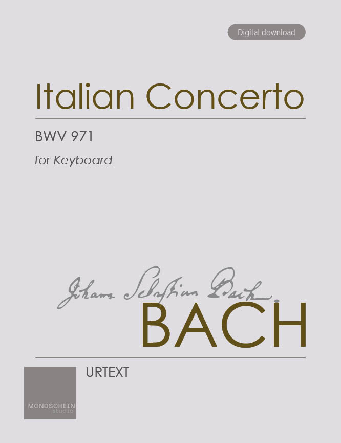Bach - Italian Concerto, BWV 971