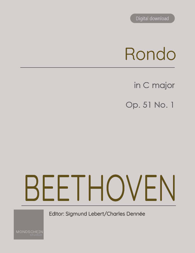 Beethoven - Rondo in C major, Op. 51 No. 1 (PDF Sheet Music / Digital Download)