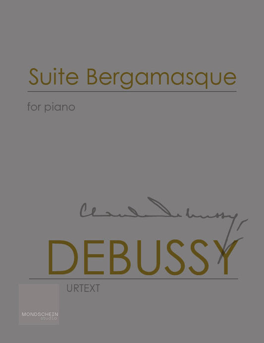 Debussy - Suite Bergamasque (PDF Digital Download | Printed Sheet Music)