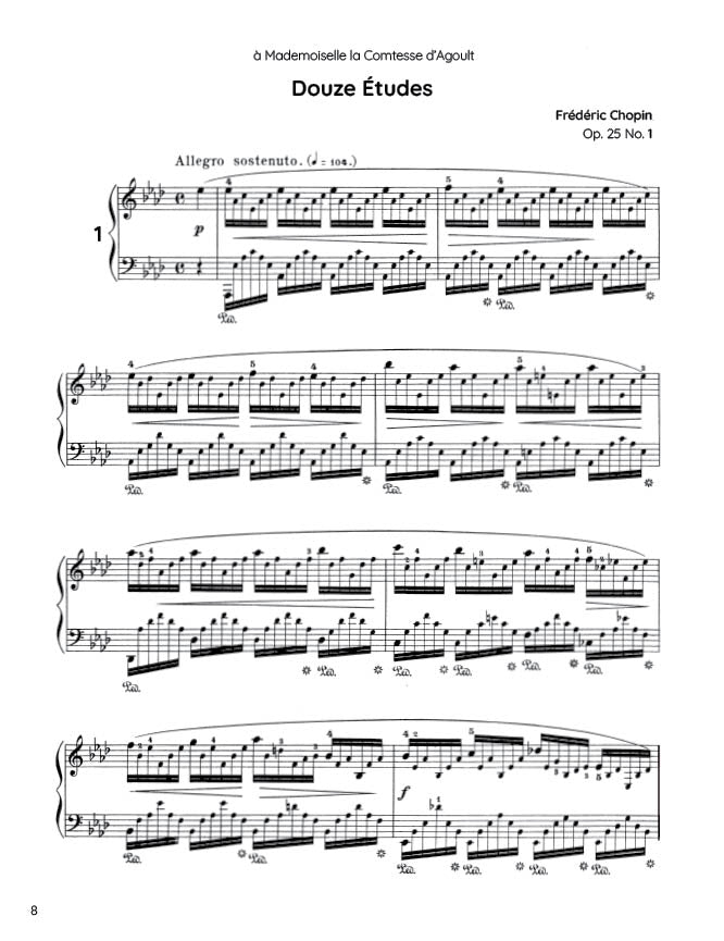 Chopin - Etude, Op. 25 (PDF Sheet Music / Digital Download)