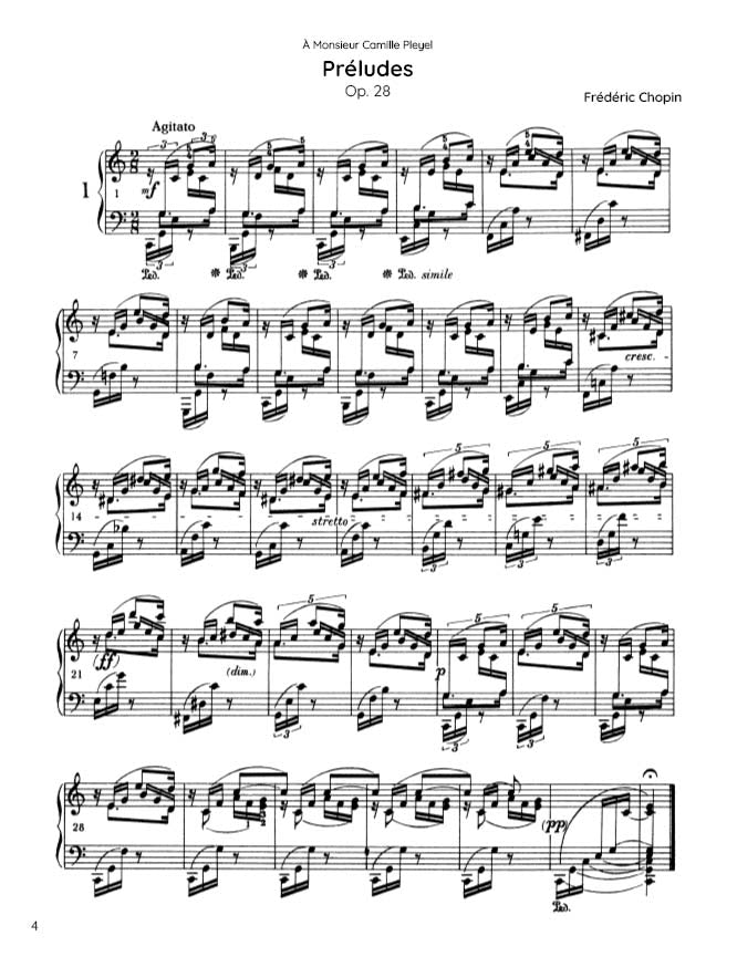 Chopin - Préludes, Op. 28 (PDF Sheet Music / Digital Download)