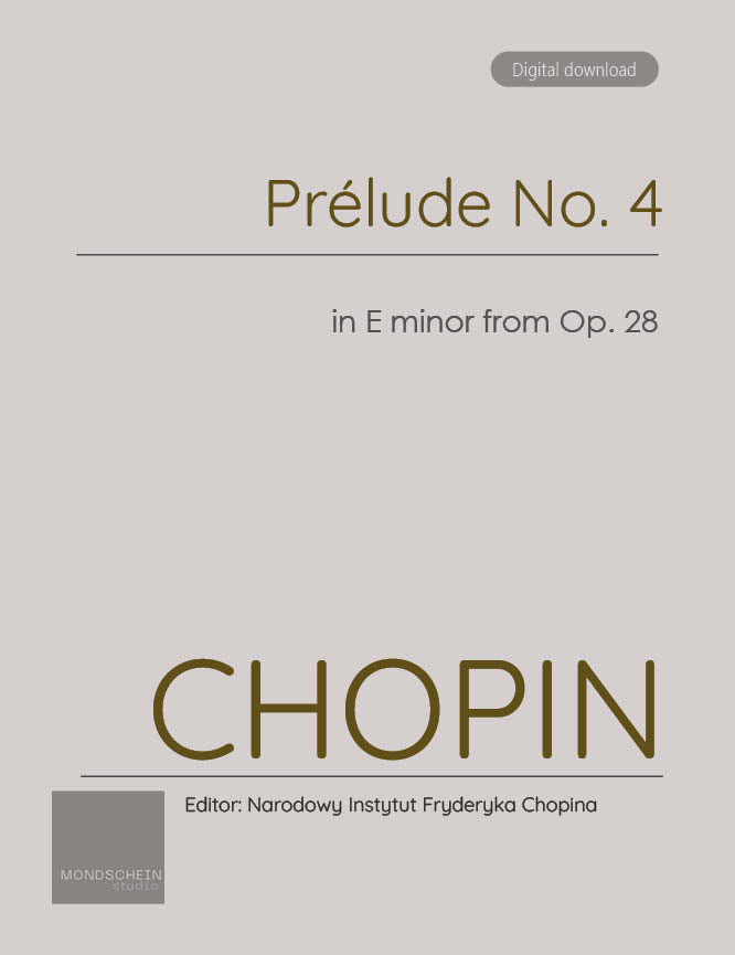 Chopin - Préludes, Op. 28 No. 4 (PDF Sheet Music / Digital Download)