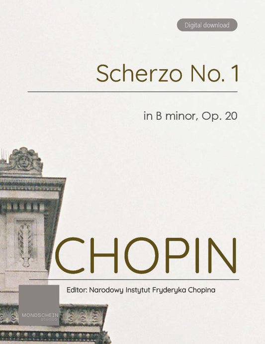 Chopin - Scherzo No. 1, Op. 20 (PDF Sheet Music / Digital Download)