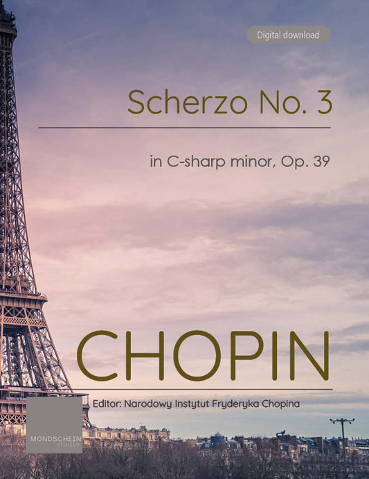 Chopin - Scherzo No. 3, Op. 39 (PDF Sheet Music / Digital Download)