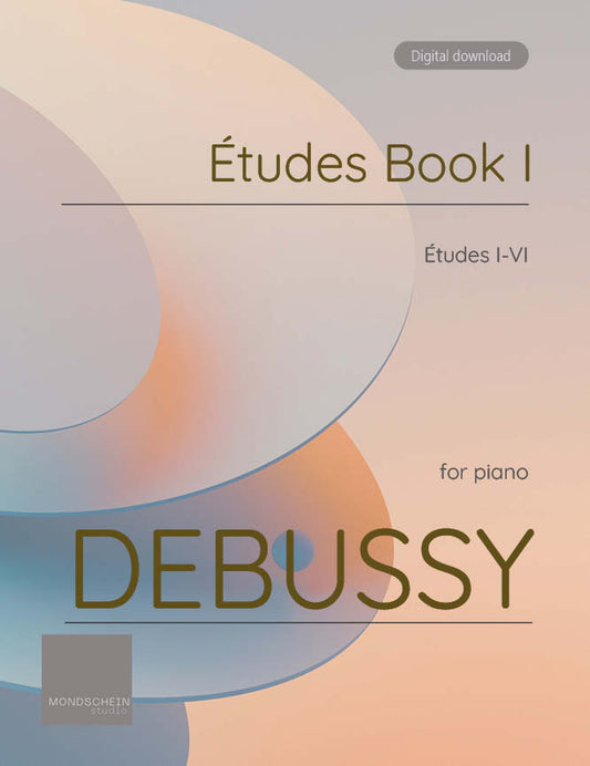 Debussy - Études book I (PDF Sheet Music / Digital Download)