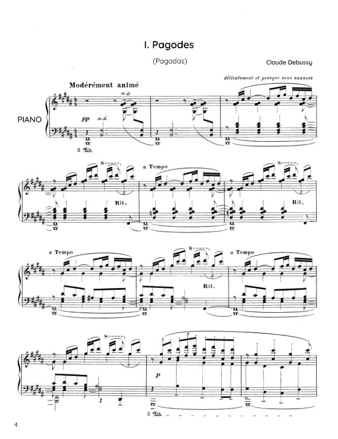 Debussy - Estampes (PDF Sheet Music / Digital Download)