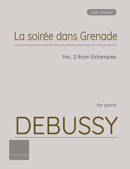 Debussy - La soirée dans Grenade from Estampes (PDF Sheet Music / Digital Download)