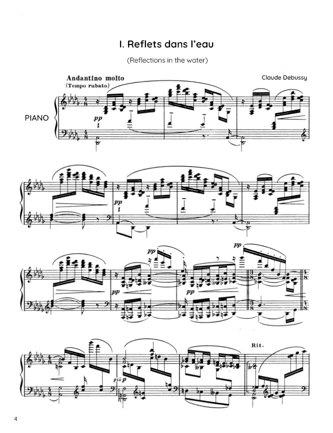Debussy - Images Book I (PDF Sheet Music / Digital Download)