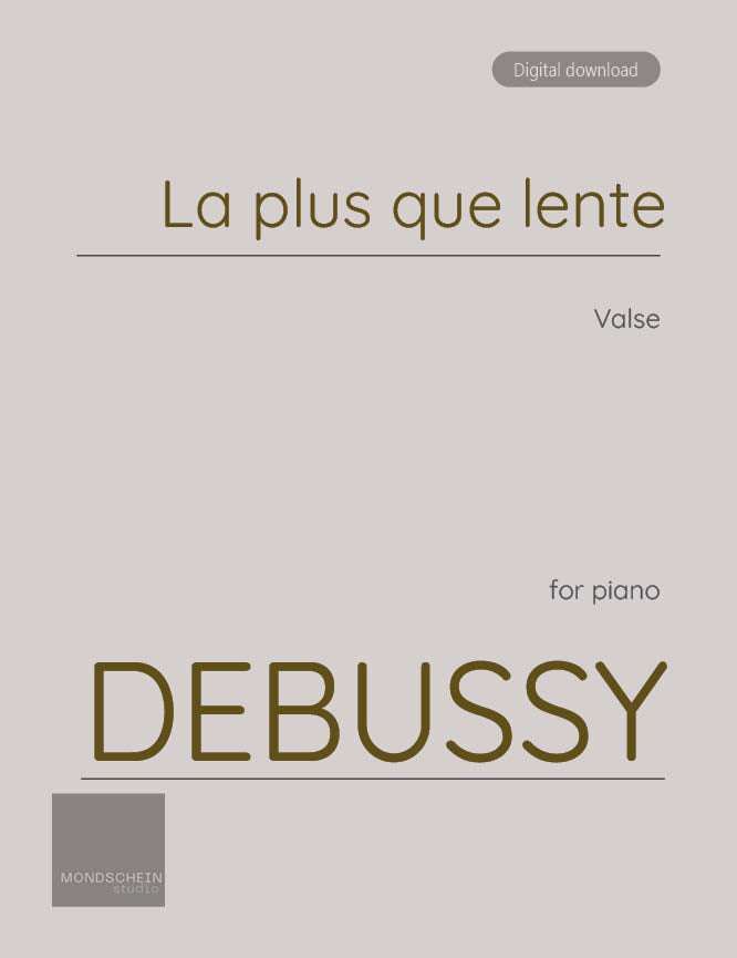 Debussy - La plus que lente (PDF Sheet Music / Digital Download)