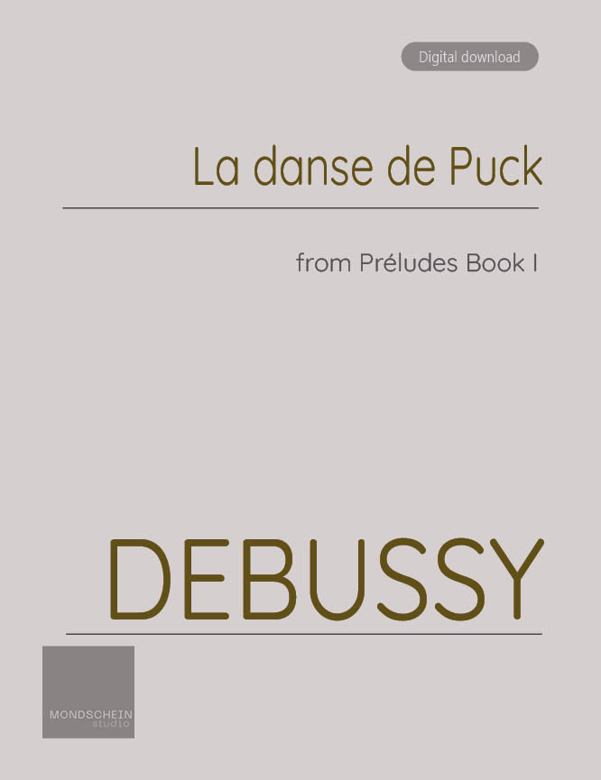 Debussy - Préludes, Book I - La danse de Puck (PDF Sheet Music / Digital Download)