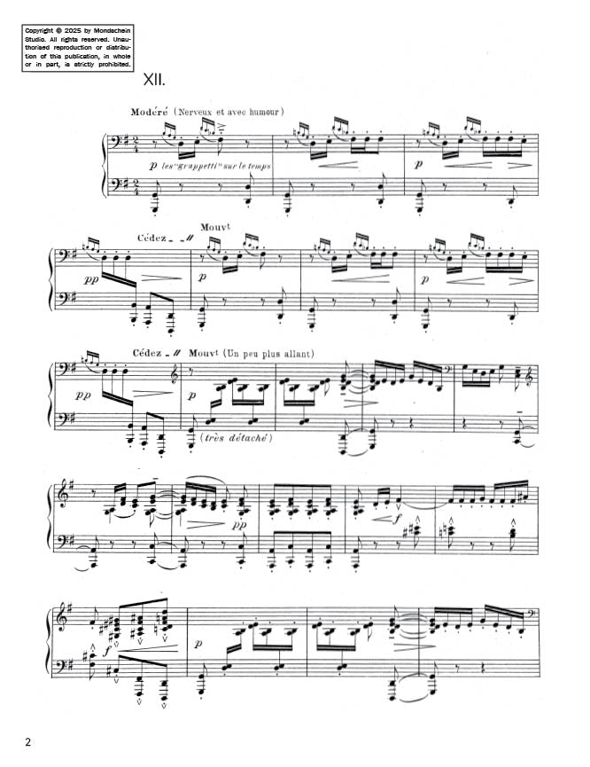 Debussy - Préludes, Book I - Minstrels (PDF Digital Download)