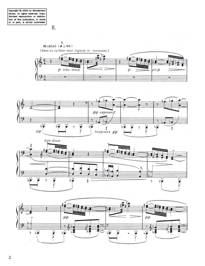 Debussy - Préludes, Book I - Voiles (PDF Sheet Music / Digital Download)