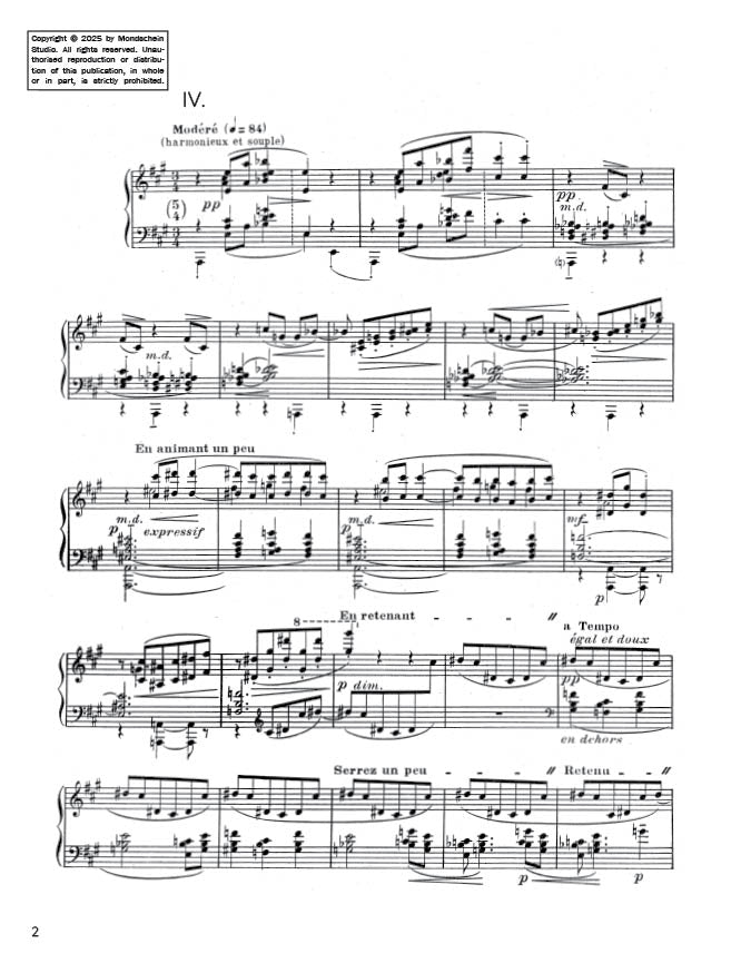 Debussy - Préludes, Book I - Les sons et les parfums tournent dans l'air du soir (PDF Sheet Music / Digital Download)