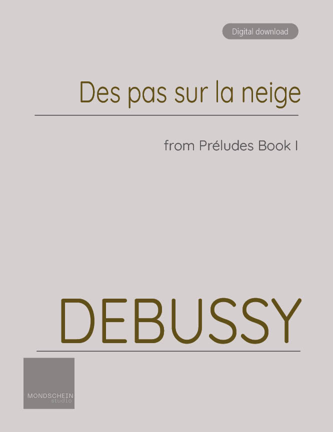 Debussy - Préludes, Book I - Des pas sur la neige (PDF Digital Download)