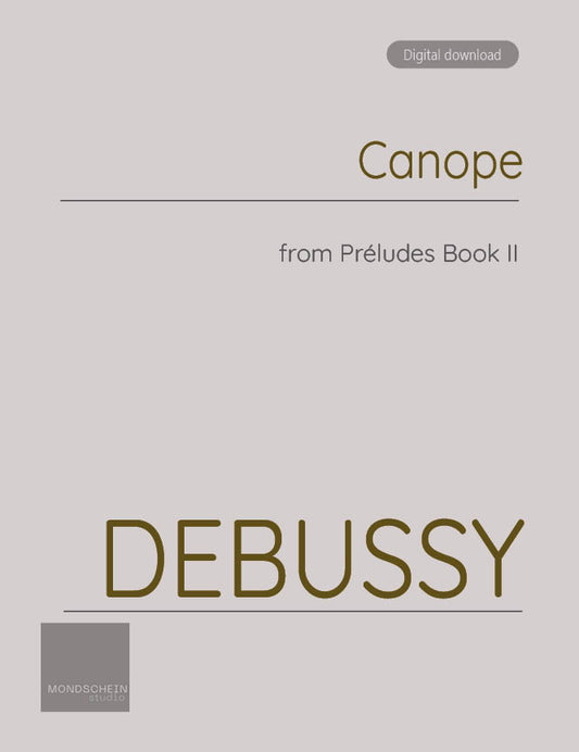 Debussy - Préludes, Book II - Canope (PDF Sheet Music / Digital Download)