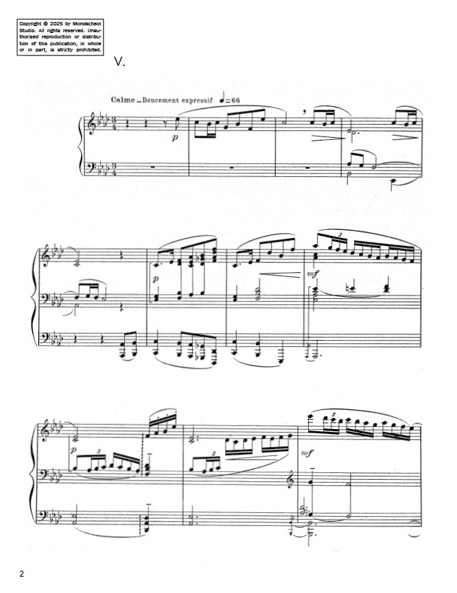 Debussy - Préludes, Book II - Bruyères (PDF Sheet Music / Digital Download)