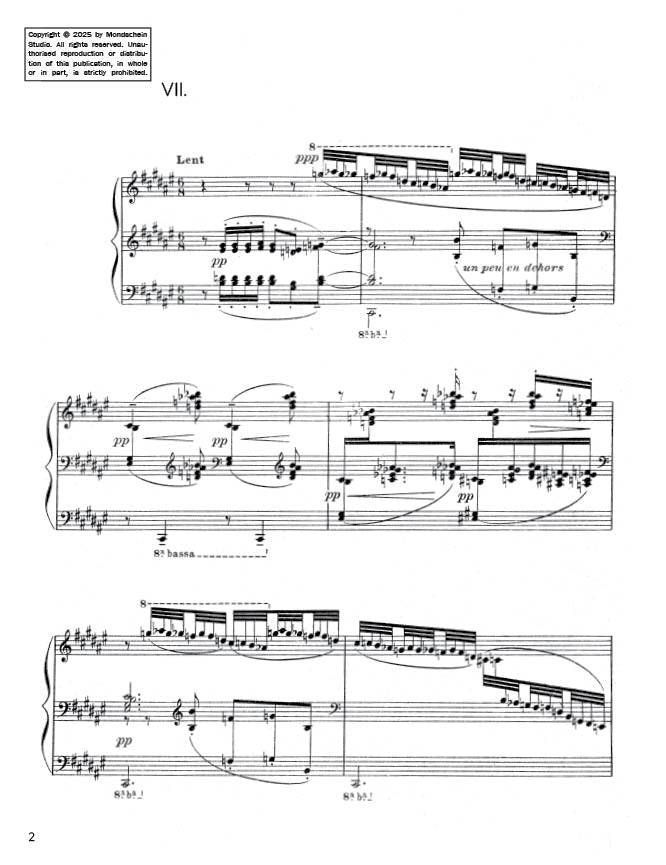 Debussy - Préludes, Book II - La terrasse des audiences du clair de lune (PDF Sheet Music / Digital Download)