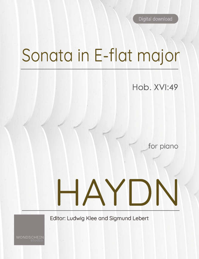 Haydn - Sonata in E-flat major, Hob. XVI:49 (PDF Sheet Music / Digital Download)