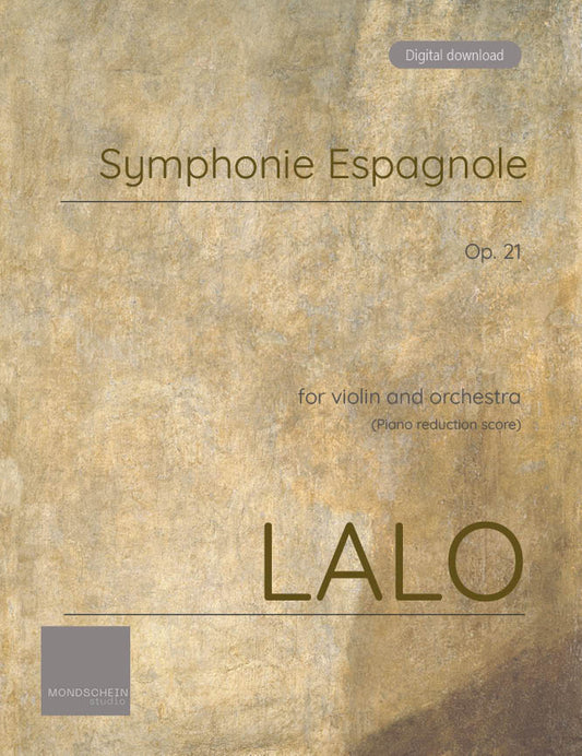 Lalo - Symphonie espagnole, Op. 21 (PDF Sheet Music / Digital Download)