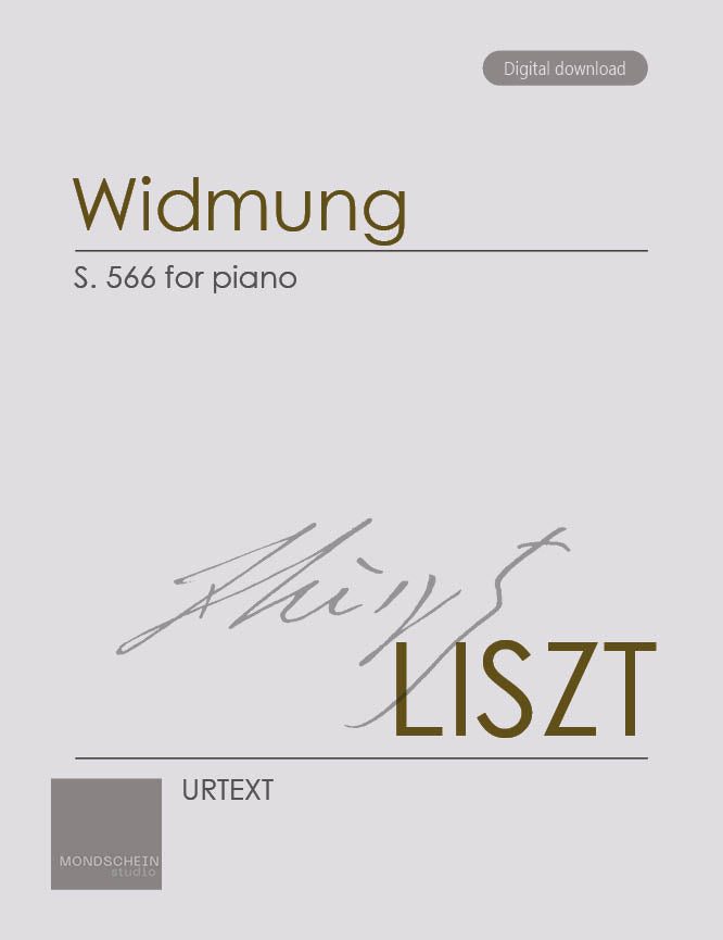 Liszt - Widmung (Dedication), S. 566