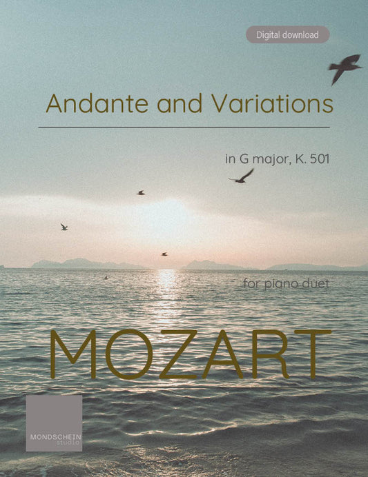 Mozart - Andante and Variations, K. 501 (PDF Sheet Music / Digital Download)