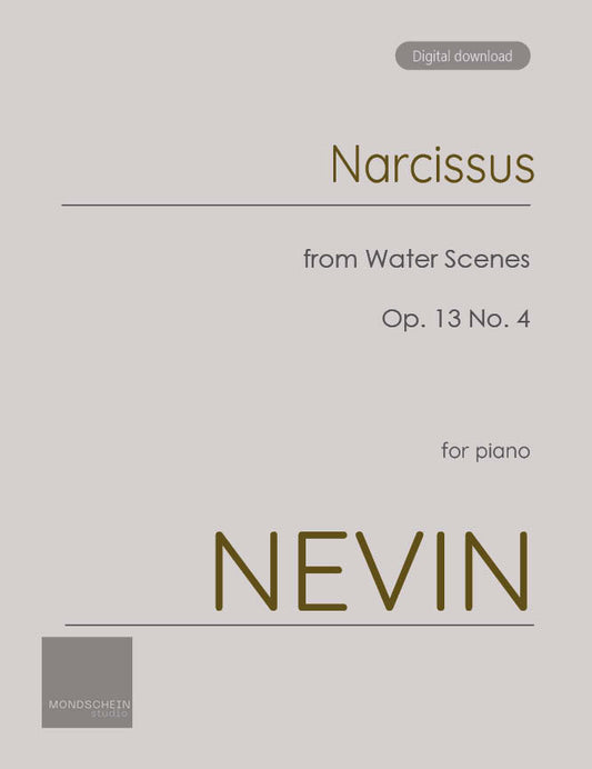Nevin - Narcissus, Op. 13 No. 4 (PDF Sheet Music / Digital Download)