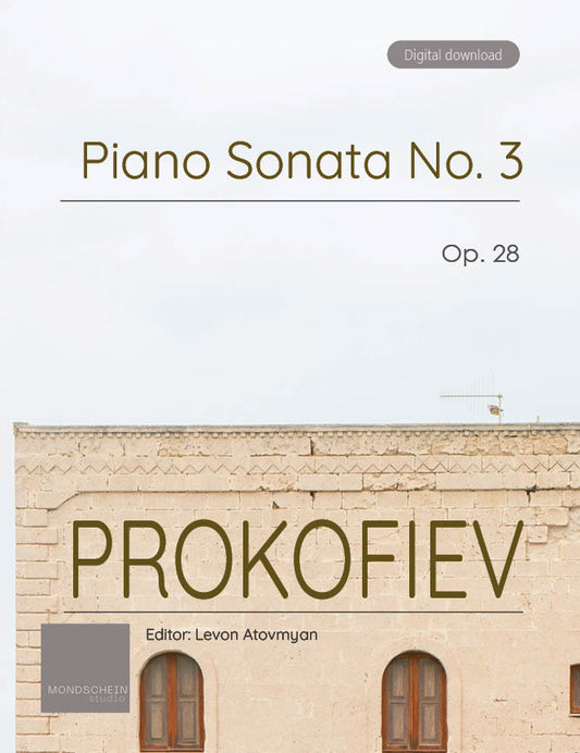 Prokofiev - Piano Sonata No. 3, Op. 28 (PDF Sheet Music / Digital Download)