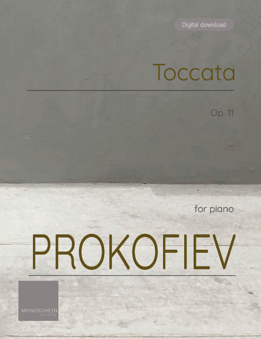 Prokofiev - Toccata, Op. 11 (PDF Sheet Music / Digital Download)