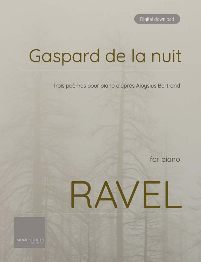 Ravel - Gaspard de la nuit (PDF Sheet Music / Digital Download)