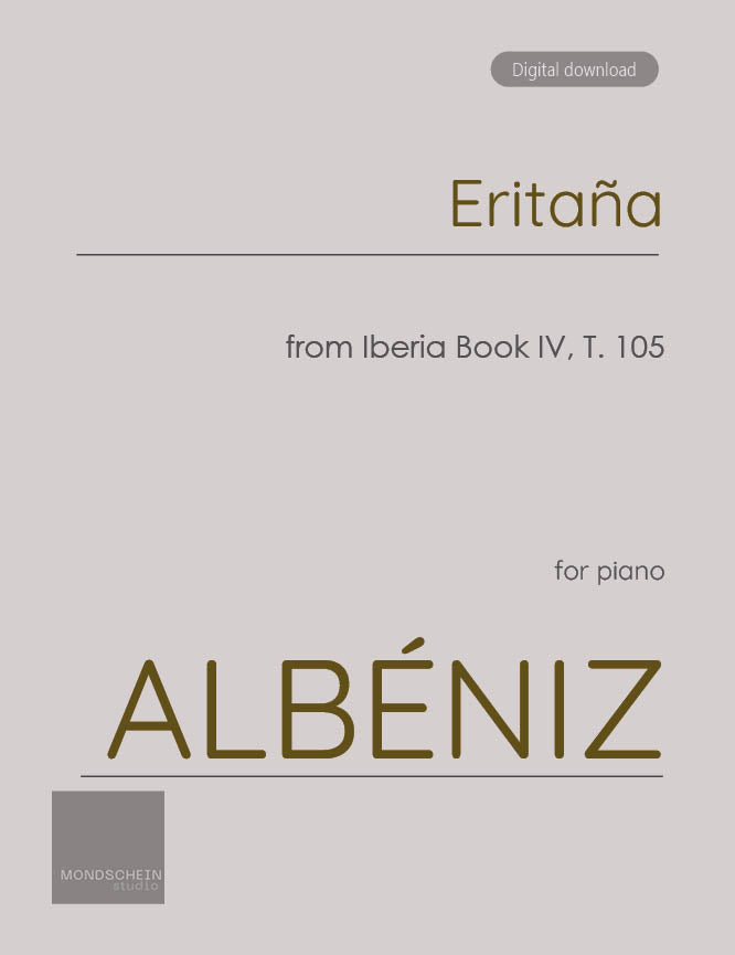 Albéniz - Eritaña from Iberia Book IV, T. 105 (PDF Sheet Music / Digital Download)