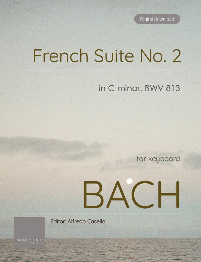 Bach - French Suite No. 2 in C minor, BWV 813 (PDF Sheet Music / Digital Download)