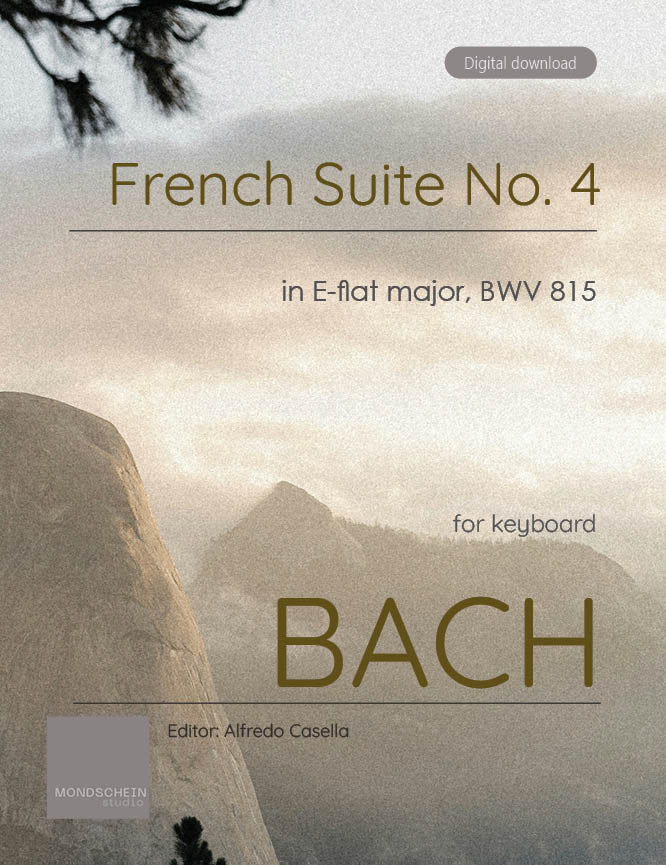 Bach - French Suite No. 4 in E-flat major, BWV 815 (PDF Sheet Music / Digital Download)