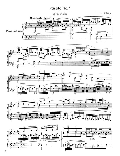 Bach - Partita No. 1 in B-flat major BWV 825 (PDF Sheet Music / Digital Download)
