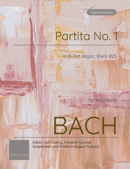 Bach - Partita No. 1 in B-flat major BWV 825 (PDF Sheet Music / Digital Download)