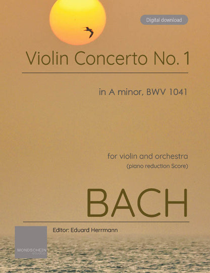 Bach - Violin Concerto No. 1 in A minor, BWV 1041 (PDF Sheet Music / Digital Download)