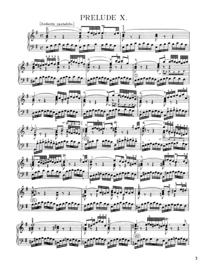 Bach - The Well-Tempered Clavier, Book I - No. 10 in E minor, BWV 855 (PDF Sheet Music / Digital Download)