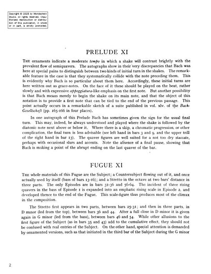 Bach - The Well-Tempered Clavier, Book I - No. 11 in F major, BWV 856 (PDF Sheet Music / Digital Download)