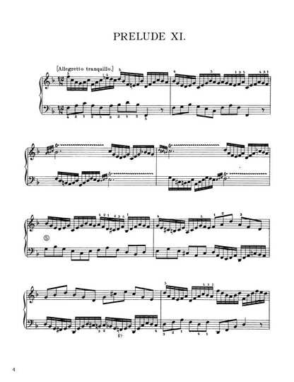 Bach - The Well-Tempered Clavier, Book I - No. 11 in F major, BWV 856 (PDF Sheet Music / Digital Download)