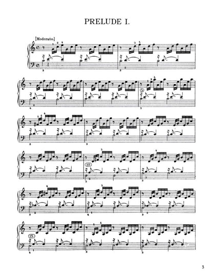 Bach - The Well-Tempered Clavier, Book I - No. 1 in C major, BWV 846 (PDF Sheet Music / Digital Download)