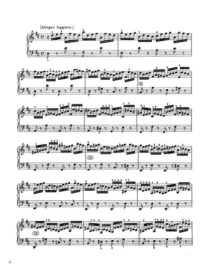 Bach - The Well-Tempered Clavier, Book I - No. 5 in D major, BWV 850 (PDF Sheet Music / Digital Download)