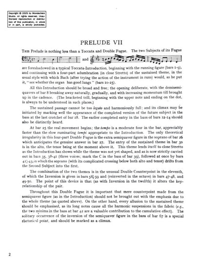 Bach - The Well-Tempered Clavier, Book I - No. 7 in E-flat major, BWV 852 (PDF Sheet Music / Digital Download)