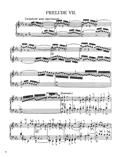 Bach - The Well-Tempered Clavier, Book I - No. 7 in E-flat major, BWV 852 (PDF Sheet Music / Digital Download)