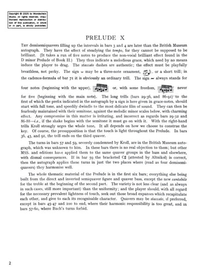 Bach - The Well-Tempered Clavier, Book II - No. 10 in E minor, BWV 879 (PDF Digital Download)