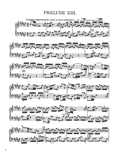 Bach - The Well-Tempered Clavier, Book II - No. 13 in F-sharp major, BWV 882 (PDF Digital Download)