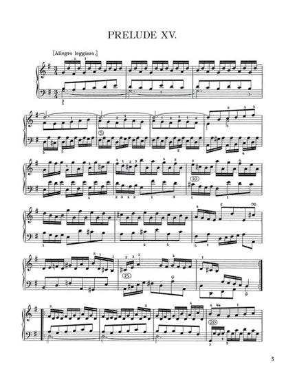 Bach - The Well-Tempered Clavier, Book II - No. 15 in G major, BWV 884 (PDF Digital Download)