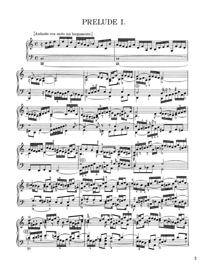 Bach - The Well-Tempered Clavier, Book II - No. 1 in C major, BWV 870 (PDF Digital Download)
