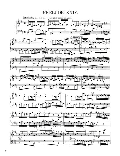 Bach - The Well-Tempered Clavier, Book II - No. 24 in B minor, BWV 893 (PDF Digital Download)