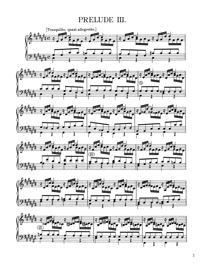Bach - The Well-Tempered Clavier, Book II - No. 3 in C-sharp major, BWV 872 (PDF Digital Download)