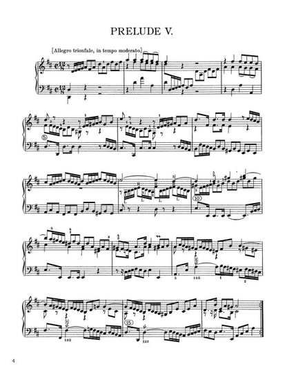 Bach - The Well-Tempered Clavier, Book II - No. 5 in D major, BWV 874 (PDF Digital Download)